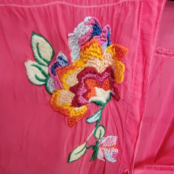 Johnny Was Pink Floral Tunic - Picture 8 of 11